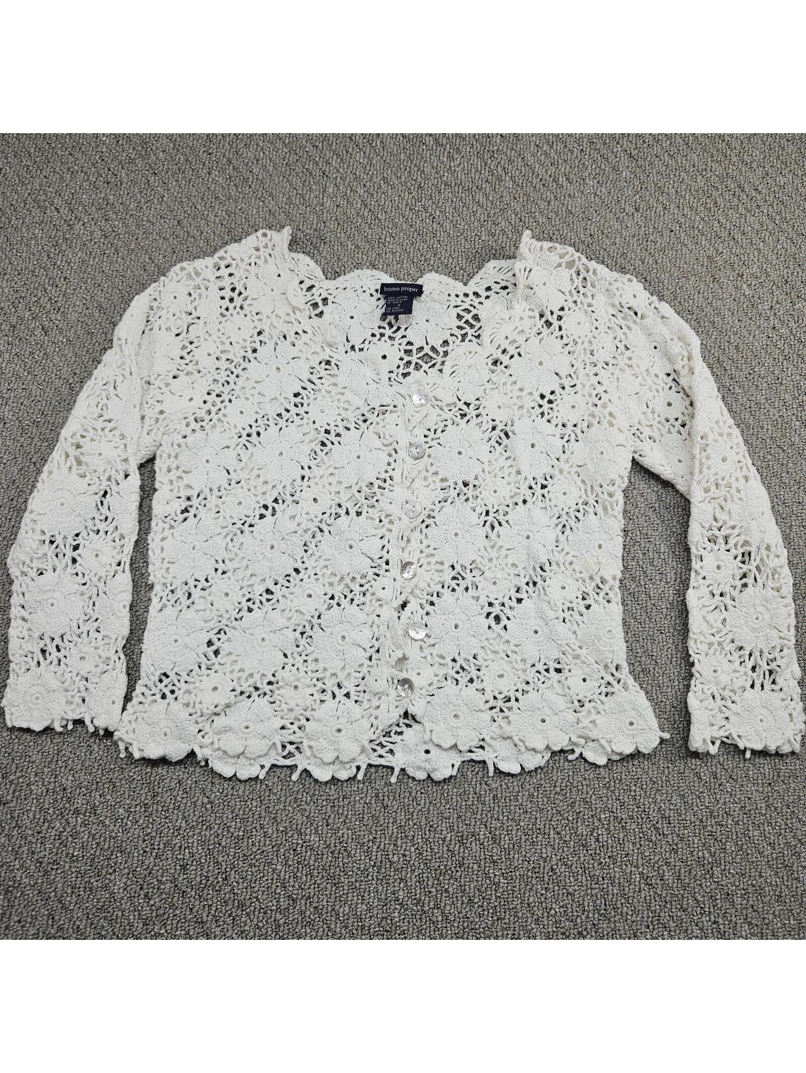 Vintage Crotchet Floral Sweater Size S